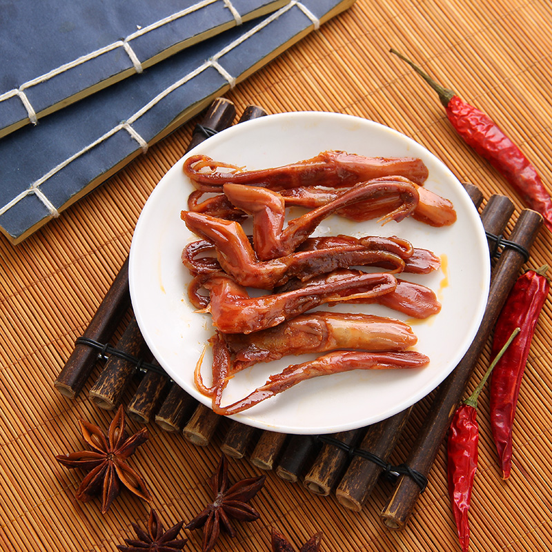 即食嫩鸭舌散装熟酱鸭舌头温州特产卤味小吃鸭肉解馋零食小吃年货-图1