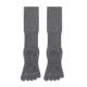 Pressure slimming five-finger calf socks for women, cotton long tube