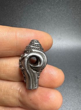 藏式文玩佛珠手串配饰法螺天铁托甲海螺三通佛头金刚星月菩提配件