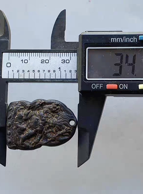 藏佛云铁黑六臂玛哈嘎拉菩萨挂件本命佛寒铁大黑天佛像牌吊坠托甲