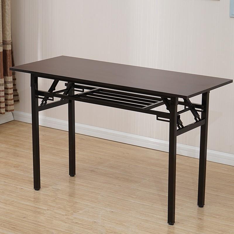 简易折叠桌长0.8x1x1.1x1.2米单双层40/50/60厘米宽小吃部餐桌子-图0