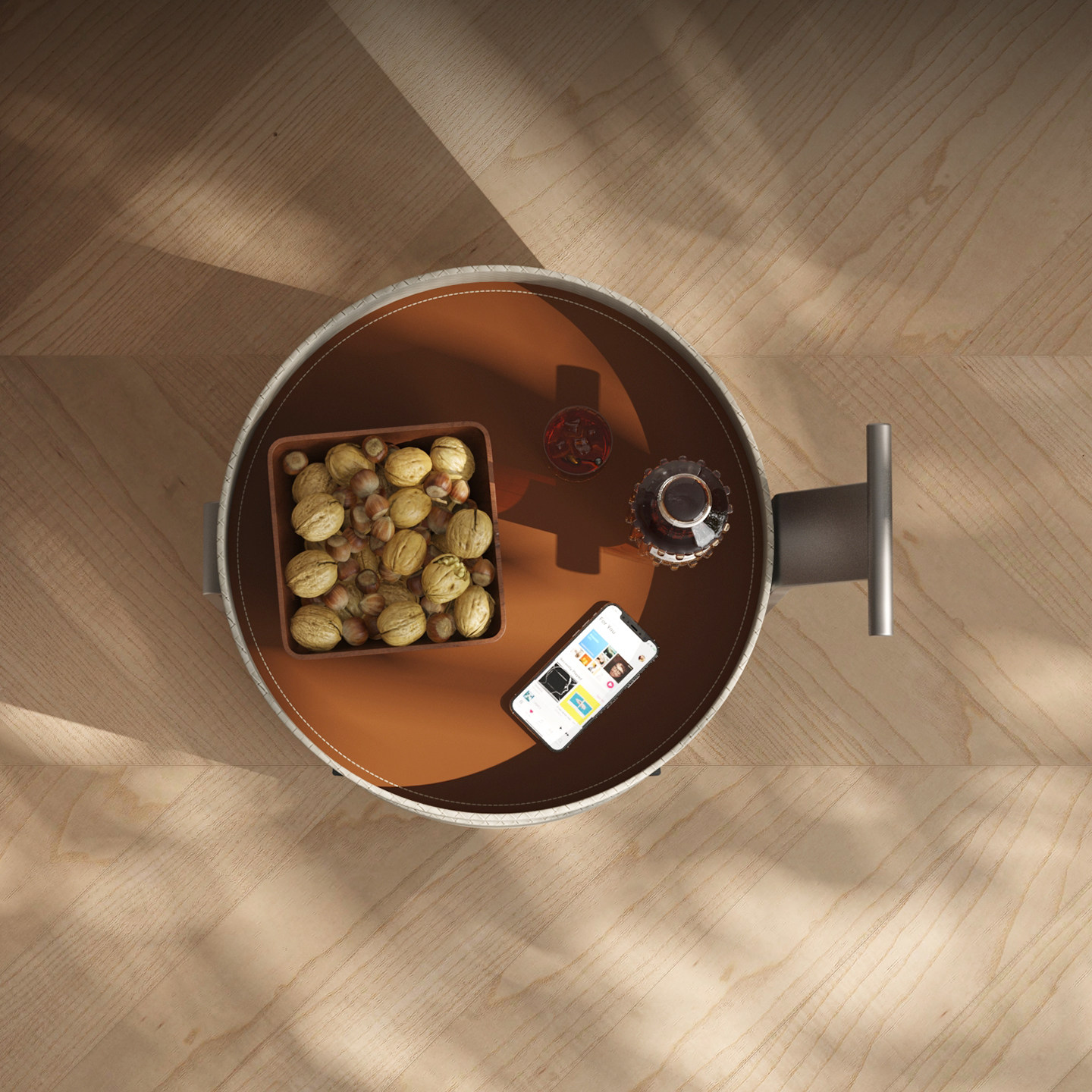 意式可移动小推车家用沙发边几轻奢现代简约角几带轮移动小茶几桌,淘宝优惠券,粉丝福利购,淘宝优惠卷