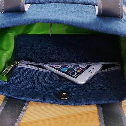 Zipper Briefcase Canvas Vertical Handbag Business Bags - 图3