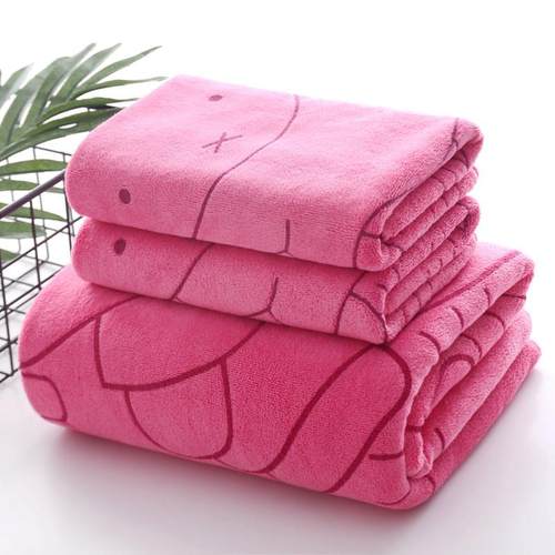 3PCS Shower Towels Bath Towel Men Women Towels Bathing Hotel - 图1