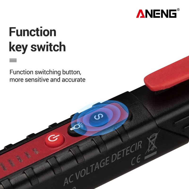 VD802 Non-contact AC Voltage Detector Tester Meter Pen Style - 图0