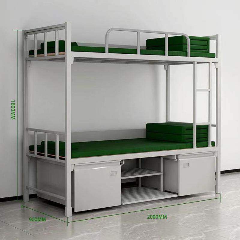 制式子营具铁艺双层床上带床下柜宿舍单人床高低床内务柜架床下铺,淘宝优惠券,粉丝福利购,淘宝优惠卷