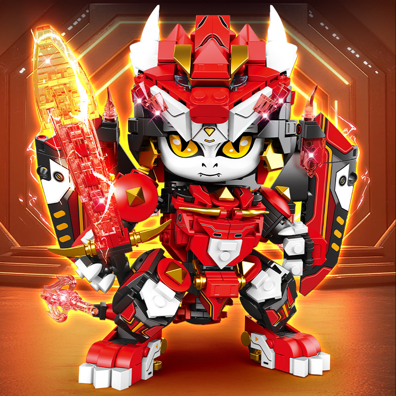 十二生肖龙机甲拼装积木适用于乐高男孩系列儿童拼图玩具6到12岁,淘宝优惠券,粉丝福利购,淘宝优惠卷