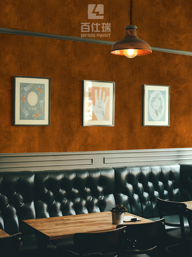 铁锈漆仿生锈漆咖啡厅酒吧复古漆工业风室内外水性漆环保艺术涂料-图1
