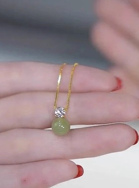 转运珠钛钢项链2024年新款女吊坠