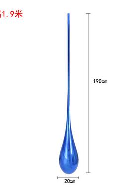 水滴雕塑售楼处酒店大堂商场客厅吊装玻璃钢创意水花轻奢软装饰品