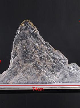 轻奢透明树脂假山组合桌面装置摆件酒店会所售楼处大厅雕塑装饰品