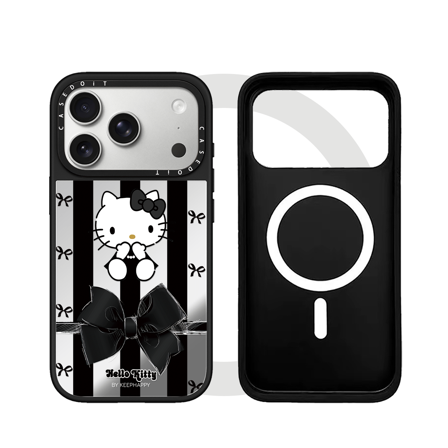 C家MagSafe磁吸黑白小香风Kitty猫适用iphone17手机壳16promax苹果15pro镜面14plus日韩ins时尚13/Air/12,淘宝优惠券,粉丝福利购,淘宝优惠卷