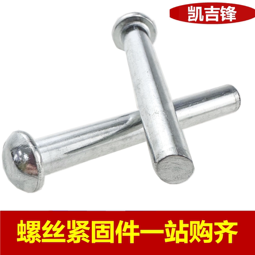 镀锌半圆头铁铆钉圆帽实心铁钉手打铆钉M2M2.5M3M4M5M6M8 - 图2