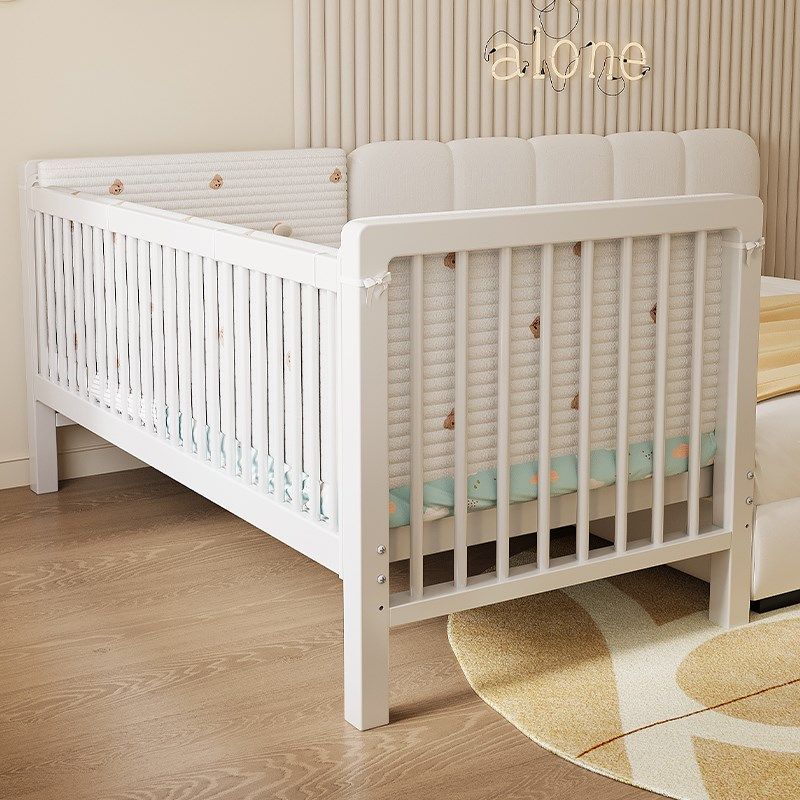 儿童床高低可调拼接床大床带护栏床边加宽单人床宝宝婴儿床铁艺床,淘宝优惠券,粉丝福利购,淘宝优惠卷