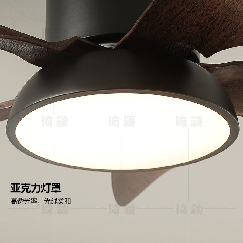 美式复古南洋风吸顶风扇灯餐厅卧室电扇一体变频静音大风力风扇灯,淘宝优惠券,粉丝福利购,淘宝优惠卷