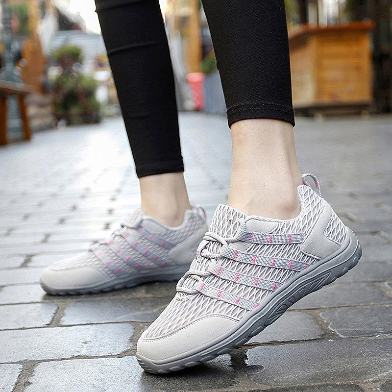 老妈平底鞋子系带低帮鞋春秋透气鞋妈妈鞋中老年妇女软底休闲鞋43,淘宝优惠券,粉丝福利购,淘宝优惠卷