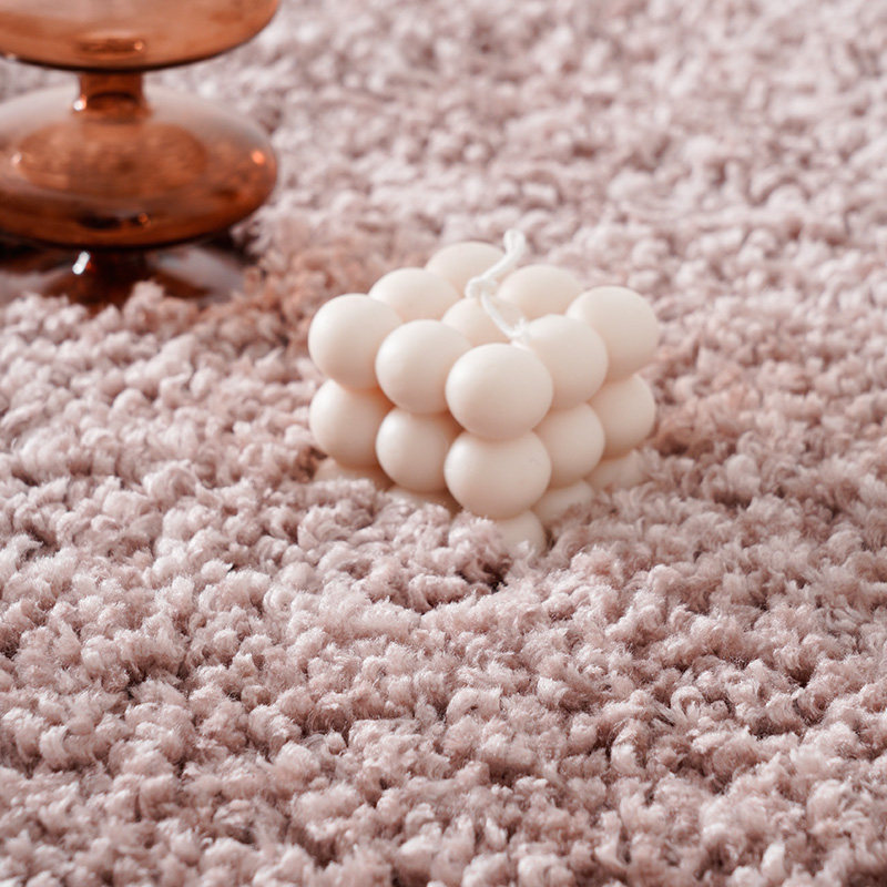 古臻2024新款云朵感床边毯 简约粉色卧室毯超柔少女感加厚飘窗垫,淘宝优惠券,粉丝福利购,淘宝优惠卷