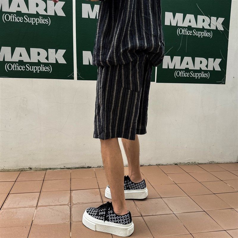 【帽子先森】刺绣圈圈厚底德训鞋男真皮松糕鞋欧货低帮鞋国潮板鞋,淘宝优惠券,粉丝福利购,淘宝优惠卷