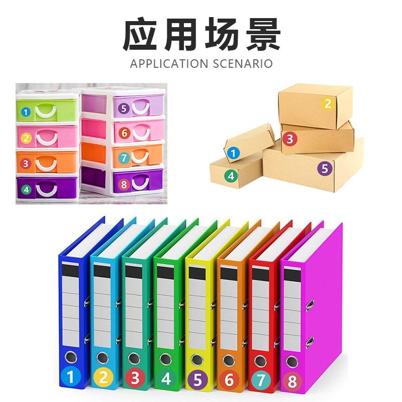 圆点数字不干胶标签贴跨s境序号编号彩色贴纸衣服鞋袜尺码大小标,淘宝优惠券,粉丝福利购,淘宝优惠卷