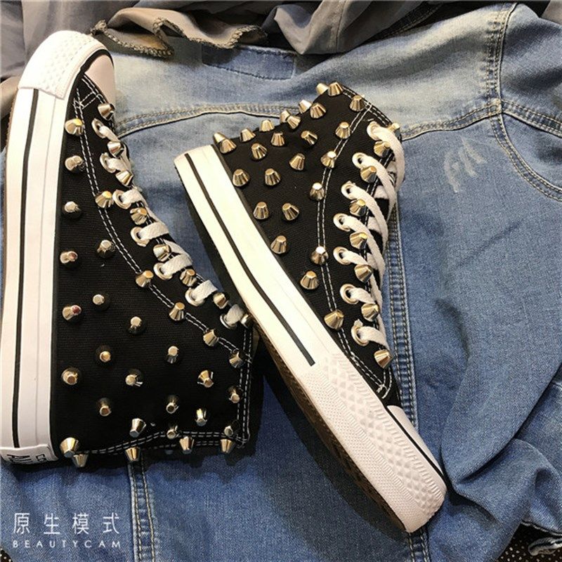 新款做旧儿童街舞鞋铆钉鞋帆布鞋亲子鞋潮个性脏脏鞋定制款不退换,淘宝优惠券,粉丝福利购,淘宝优惠卷