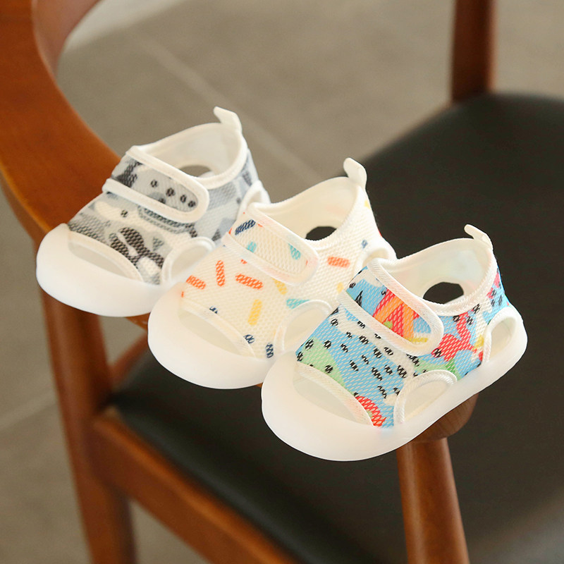 宝宝鞋夏季防滑软底女童r凉鞋0一2岁半婴儿鞋男宝宝网布防掉学步,淘宝优惠券,粉丝福利购,淘宝优惠卷