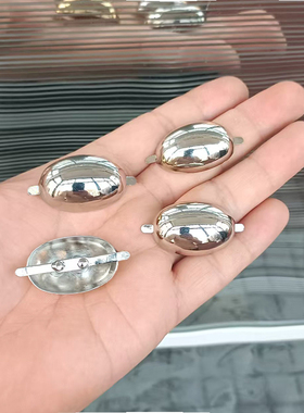 金属椭圆鞋扣女鞋面装饰扣子