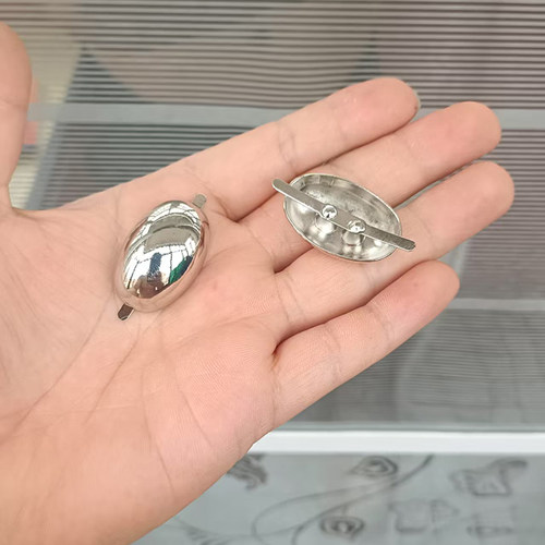 金属椭圆鞋扣女鞋面装饰扣子凉鞋面配件新款百搭爪扣配饰金色银色 - 图3