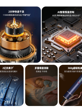 UKLISS卷发棒卷发高速吹风直发器