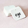 English word cards blank and erasable