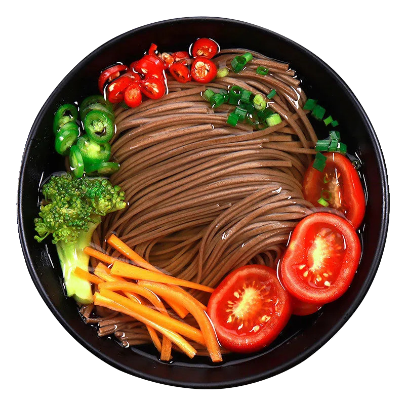Whole box of 0-fat buckwheat noodles, authentic whole-wheat meal, coarse grains, salt-free, saccharine-free, bitter buckwheat noodles