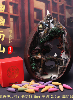 大号天然檀香沉香倒流香炉