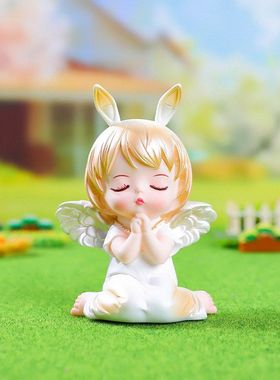 搪胶精美房间床头柜桌面云朵女生