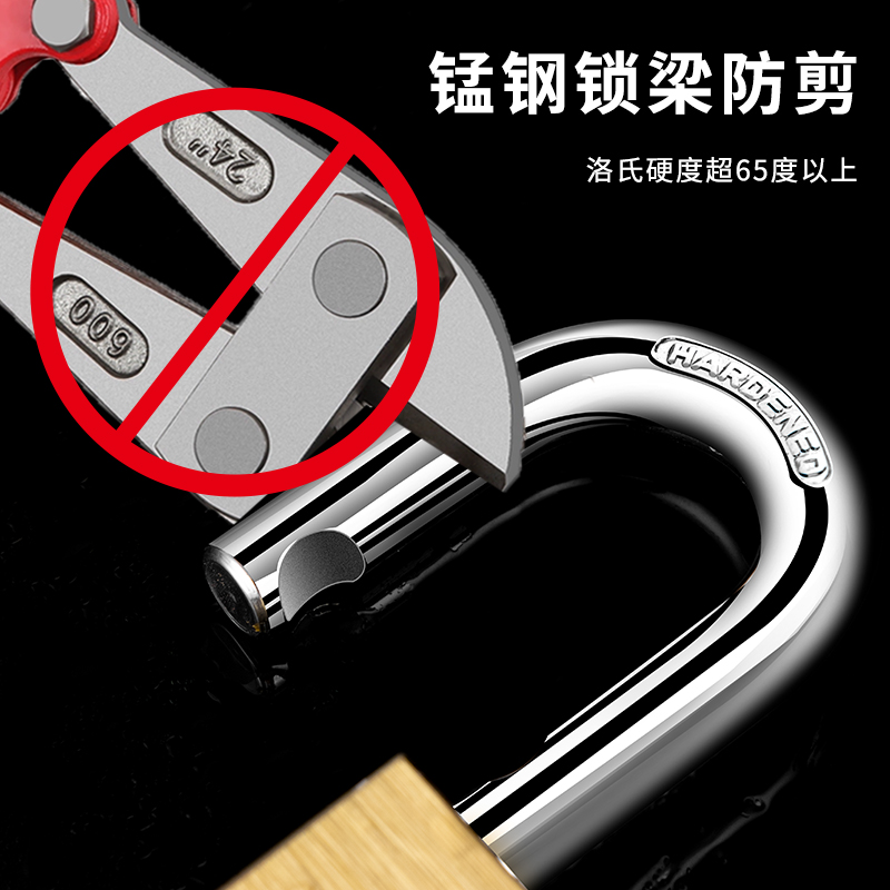 OPEL铜挂锁户外防水防锈防剪防撬大门车厢寝室防盗窗仓库防盗锁头