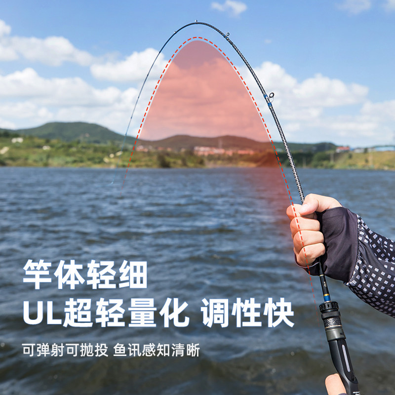 FRIENDFISH渔贤友无极微物路亚竿UL超软枪直柄弹射白条马口竿鱼杆,淘宝优惠券,粉丝福利购,淘宝优惠卷