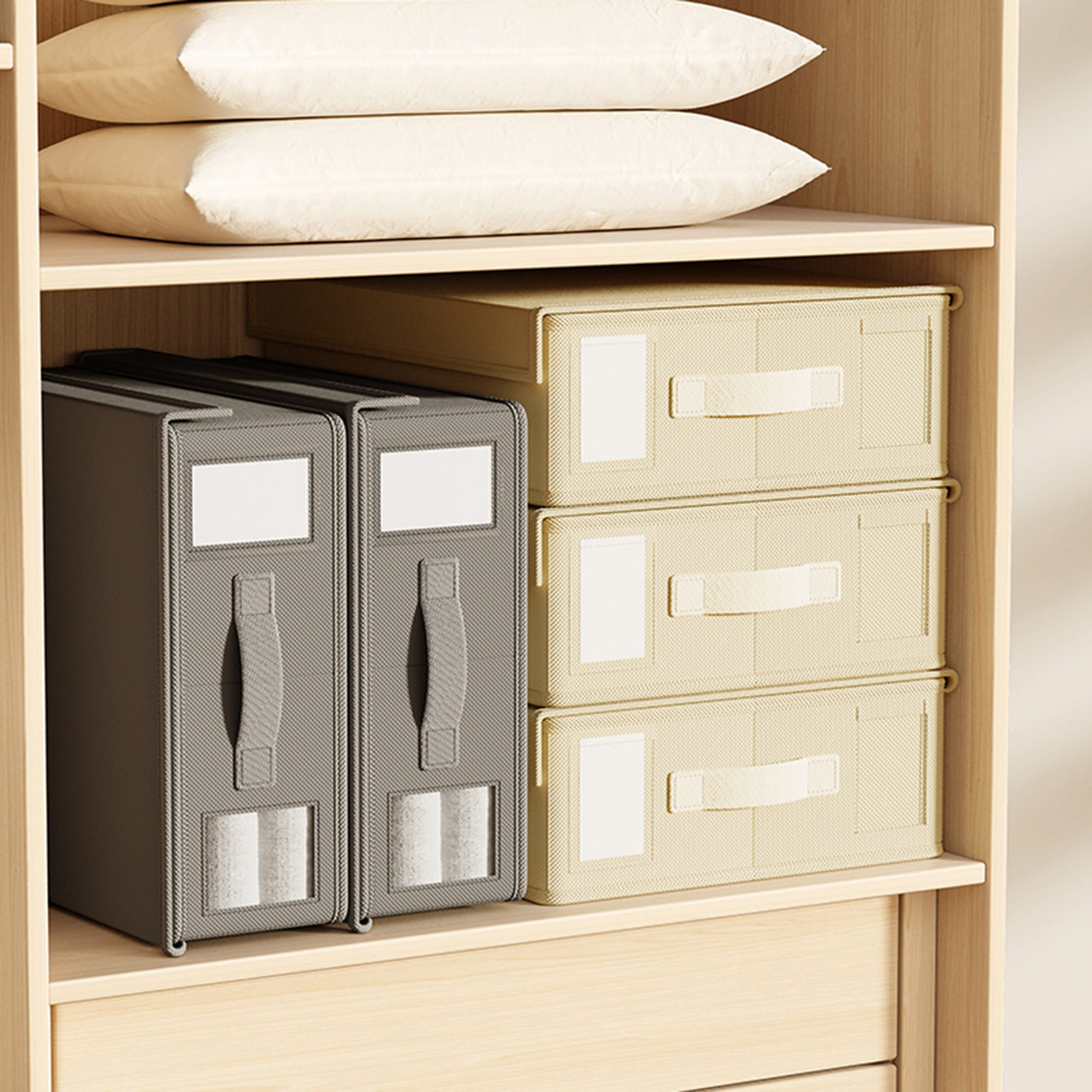 床单被套专用收纳衣柜床上四件套可视窗收纳箱神器床单被罩收纳盒,淘宝优惠券,粉丝福利购,淘宝优惠卷