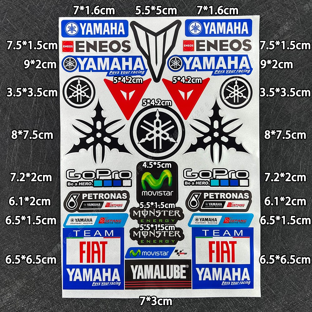 适用雅马哈摩托车反光贴纸踏板车贴花巧格125福颖迅鹰天剑飞致150 - 图3