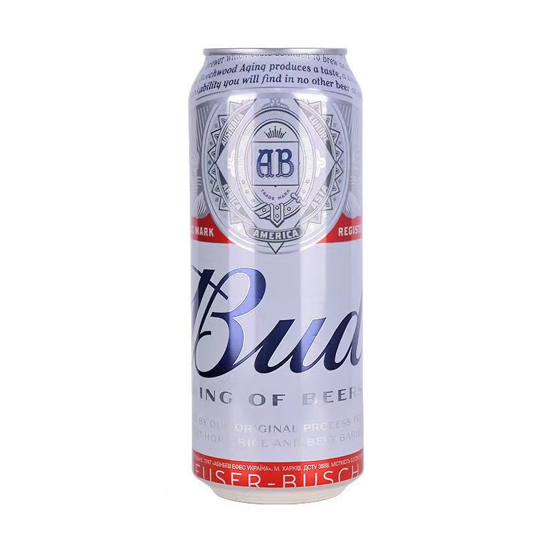 原装英国经典Budweiser/百威红罐进口精酿啤酒500ml*24听罐装清仓 - 图2