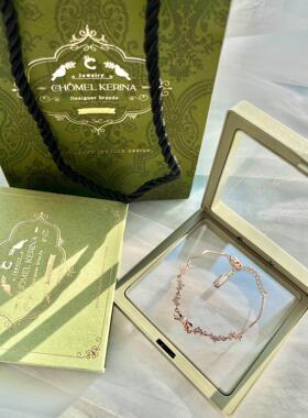 「小碎钻蝴蝶结」纯银s999手链女轻奢小众精致高级感生日礼物