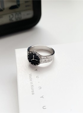 棉左女ins风手表式设计戒指