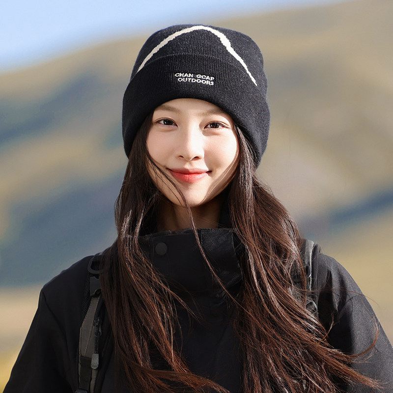 登山毛线帽雪山帽子女秋冬季户外保暖针织护耳冷帽运动滑雪套头帽,淘宝优惠券,粉丝福利购,淘宝优惠卷