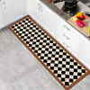 Light luxury trendy 60*200cm bedside blanket doormat long water-absorbent machine washable stain-resistant balcony kitchen mat bay window corridor