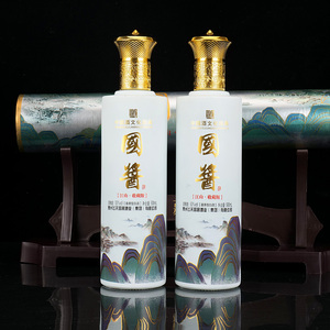 国酱白酒酱香型500ml*2瓶礼盒装
