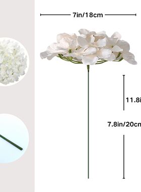 绣球花头婚庆用花场景布置装饰仿真花绢花花头花墙装饰花假花跨境