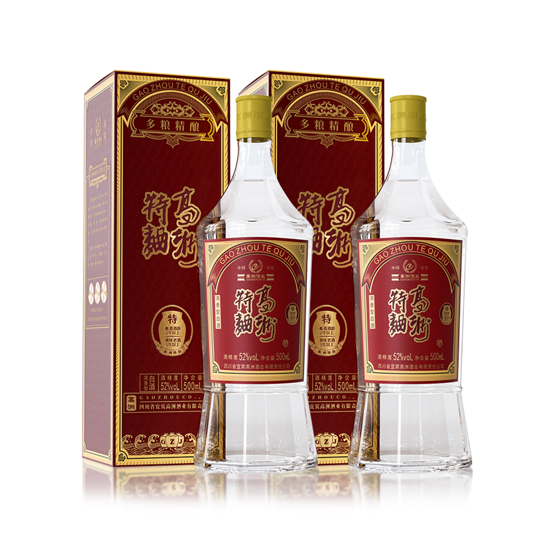 高洲白酒纯粮食酒特曲浓香型白酒经典老酒高粱酒大曲500ml双瓶 - 图3