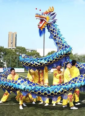 道具整套耍龙灯牛津烫金龙国标