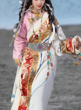 复古长款民族风藏式项链男女藏族