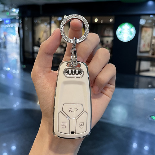 适用奥迪a6l钥匙套女a4l壳q5l扣a3包q3专用q2l高档a4/a5/a6/a7/a8 - 图2