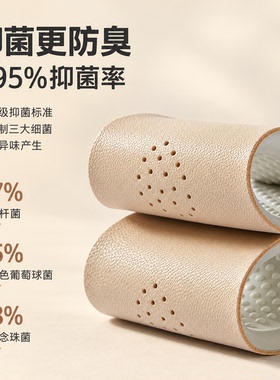 女款真皮乳胶超软吸汗防臭鞋垫