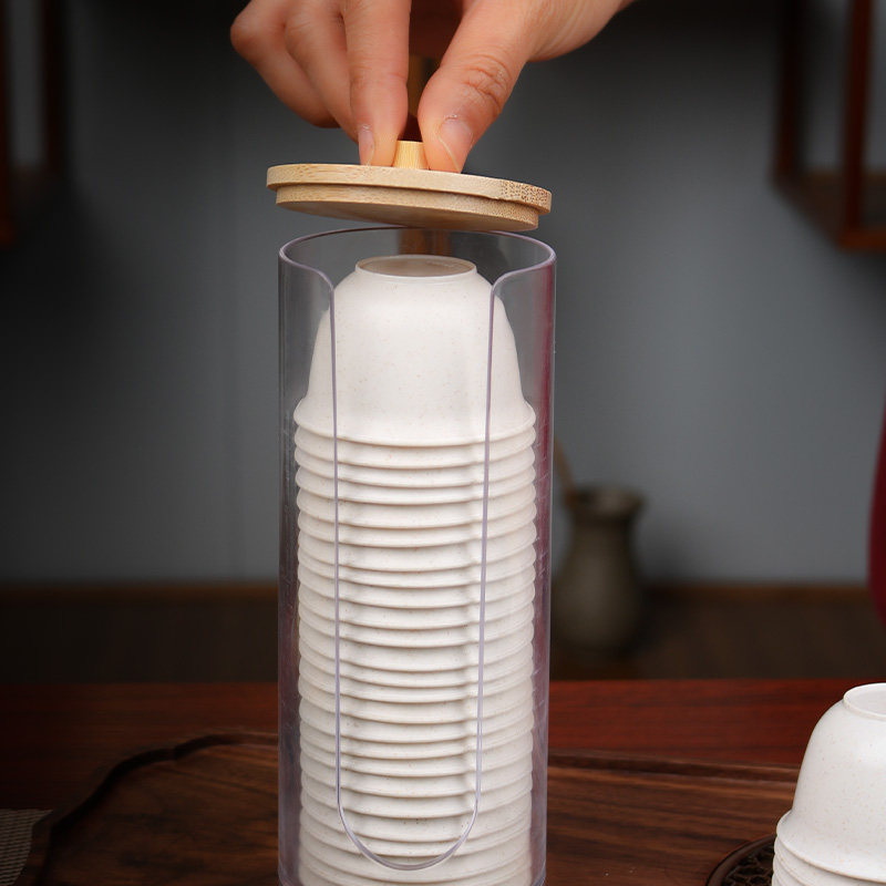 稻壳一次性功夫小茶杯带杯架食品级耐高温家用办公室待客茶杯防烫,淘宝优惠券,粉丝福利购,淘宝优惠卷