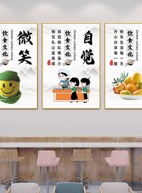 餐饮食堂餐厅饭店装饰挂画海报